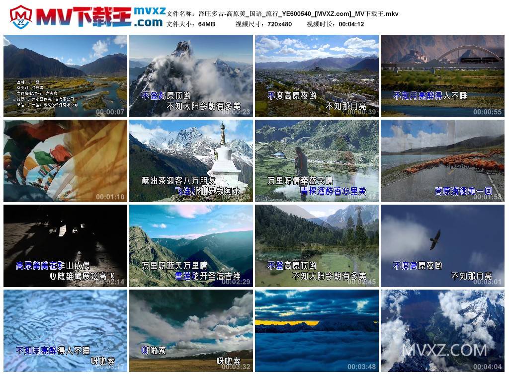 泽旺多吉-高原美_国语_流行_YE600540